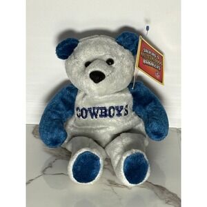 Dallas Cowboys Salvino's NFL Team 2000 Bammers Plush Bear Collectible White Blue